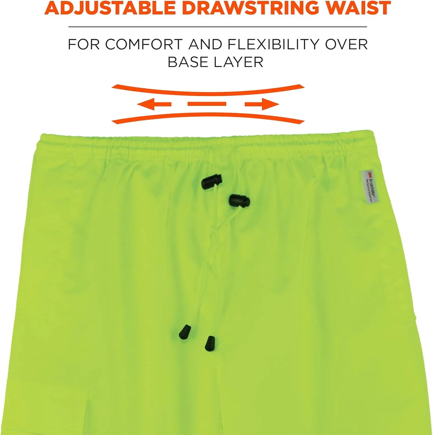 ERGODYNE GloWear 8915BK Class E Hi-Vis Rain Pants