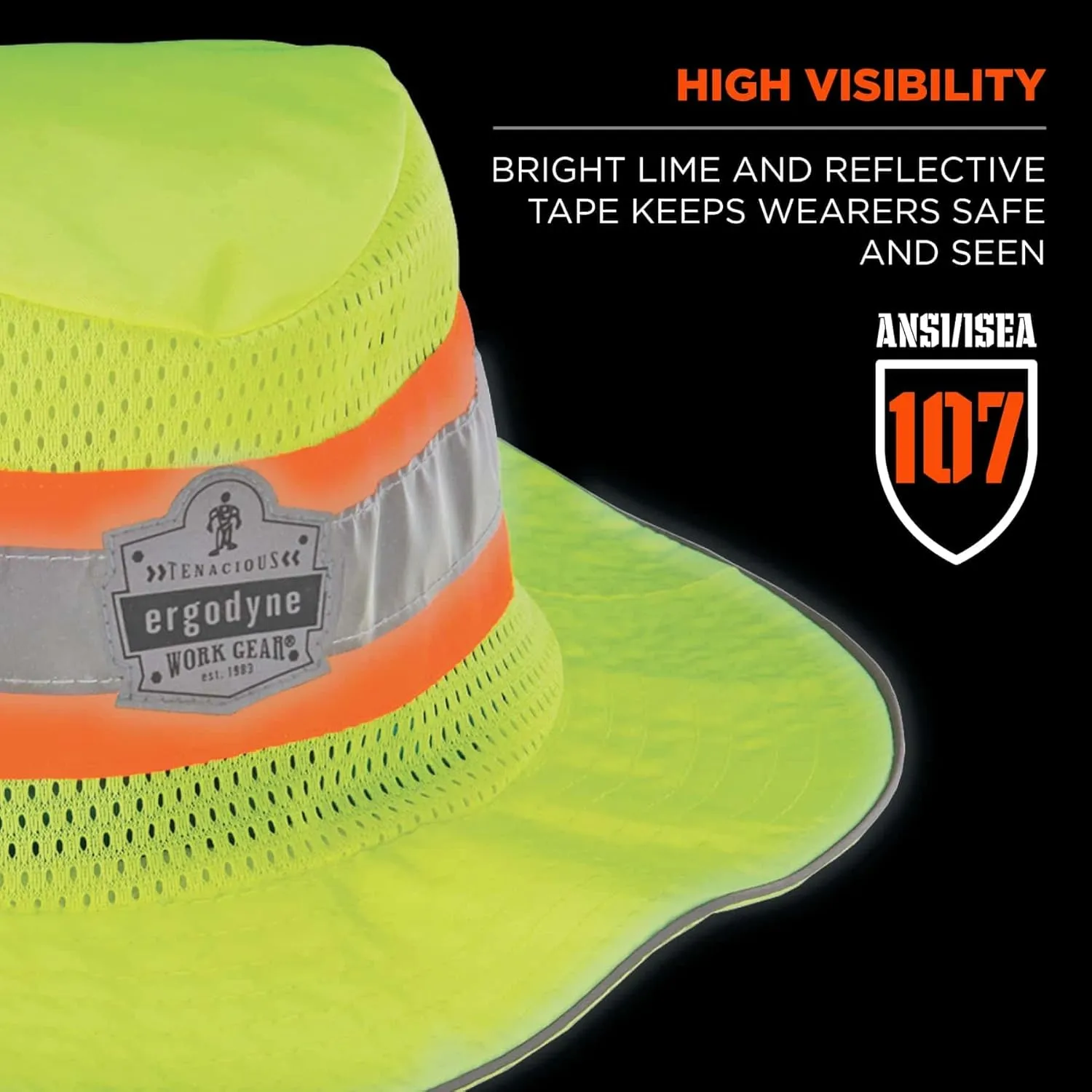 Ergodyne GloWear 8935 Hi-Vis Ranger Sun Hat