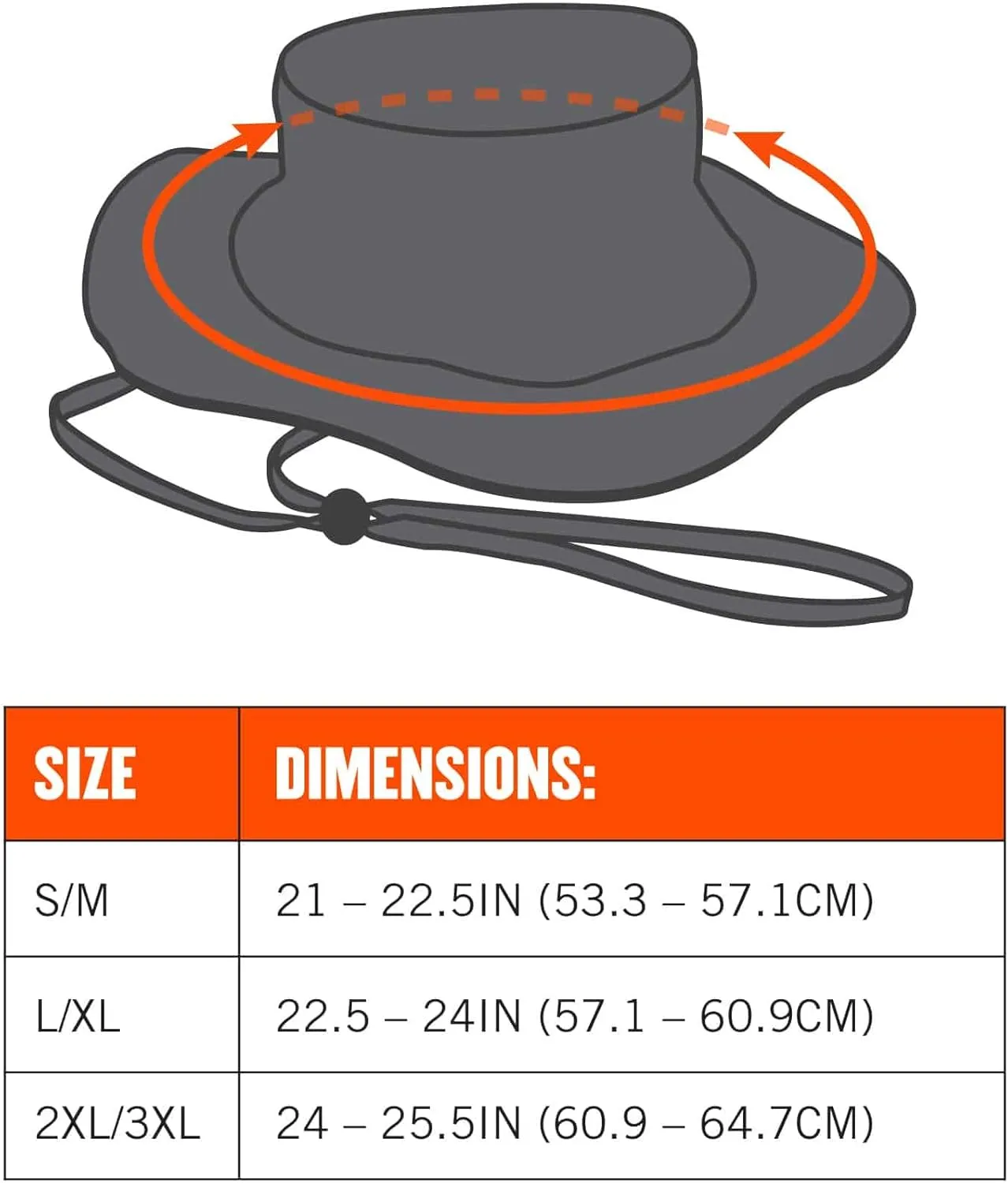Ergodyne GloWear 8935 Hi-Vis Ranger Sun Hat