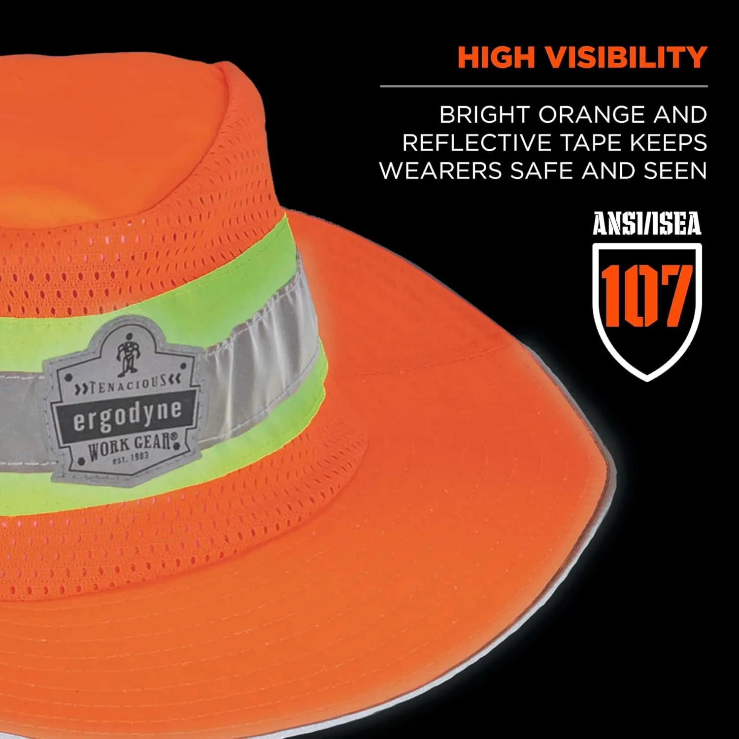 Ergodyne GloWear 8935 Hi-Vis Ranger Sun Hat