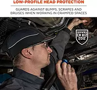 Ergodyne Safety Bump Cap, Baseball Hat Style, Comfortable Head Protection, Short Brim, Skullerz 8950, Factory