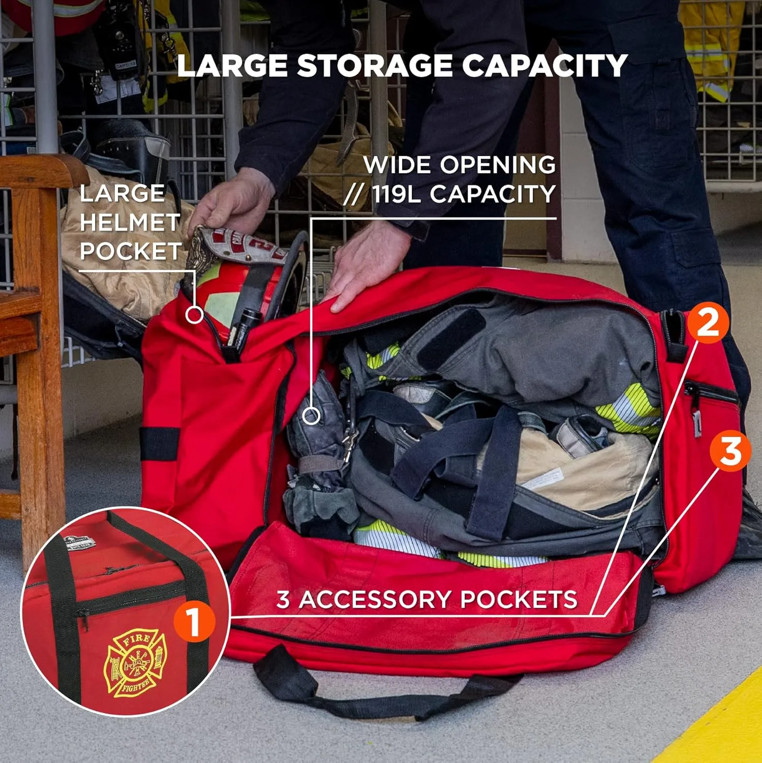 Ergodyne Arsenal 5005 Large Fire & Rescue Gear Bag