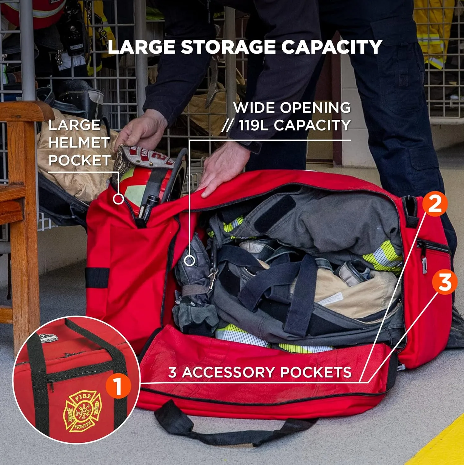 Ergodyne Arsenal 5005 Large Fire & Rescue Gear Bag