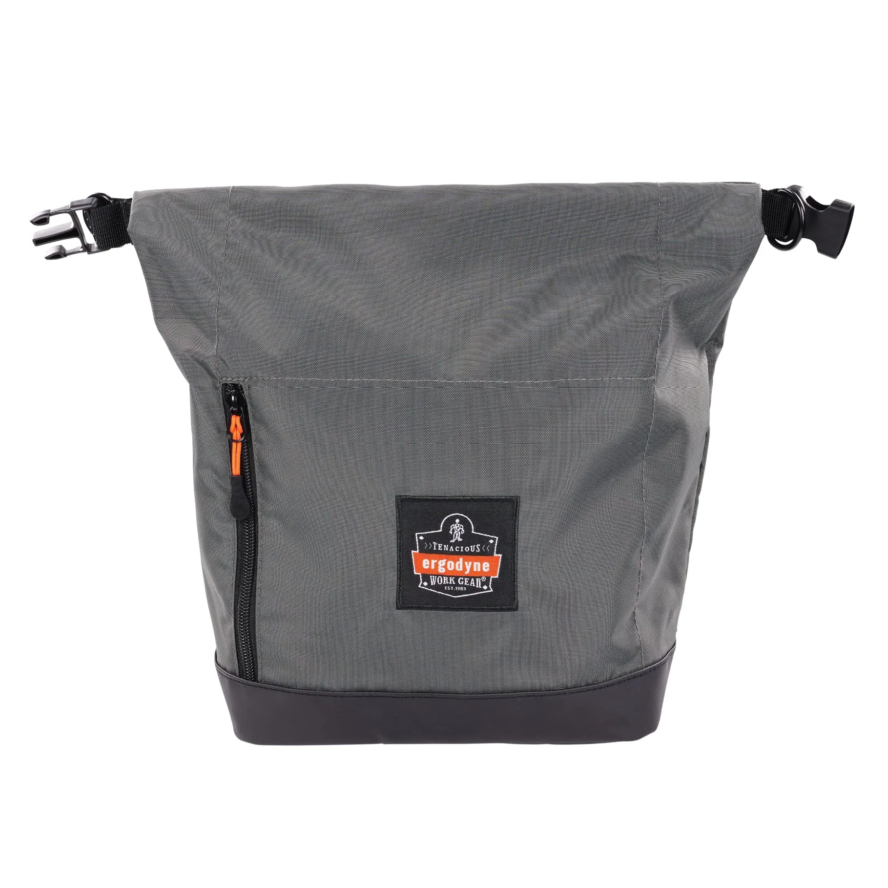 Ergodyne Arsenal 5186 Respirator Mask Storage Bag, Fits Half and Full Face Respirators, Adjustable Roll Top Closure,Gray