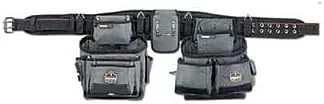 Ergodyne Arsenal 5550 3-Inch Padded Base Layer Tool Belt, Black, XL (Fits 40-54")