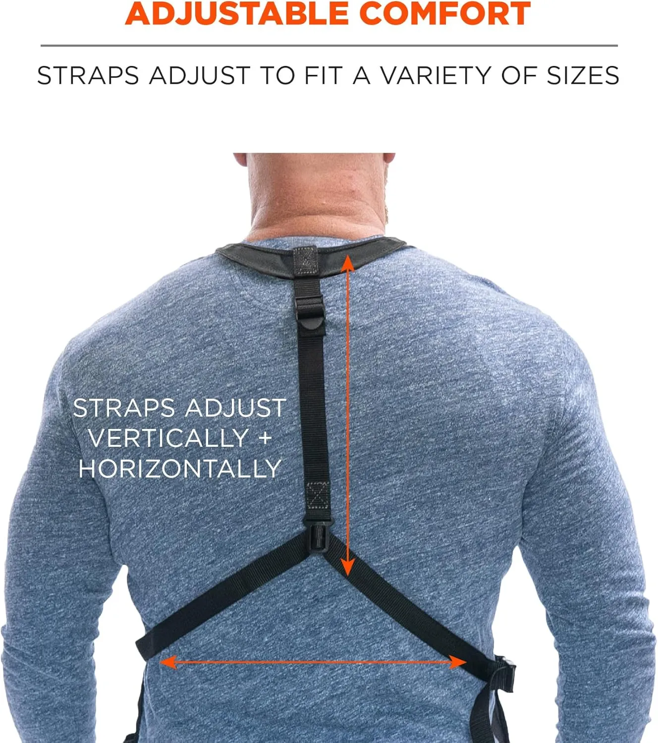 Ergodyne Arsenal 5700 Torso Length Work Tool Apron, 16-Pockets, Gray