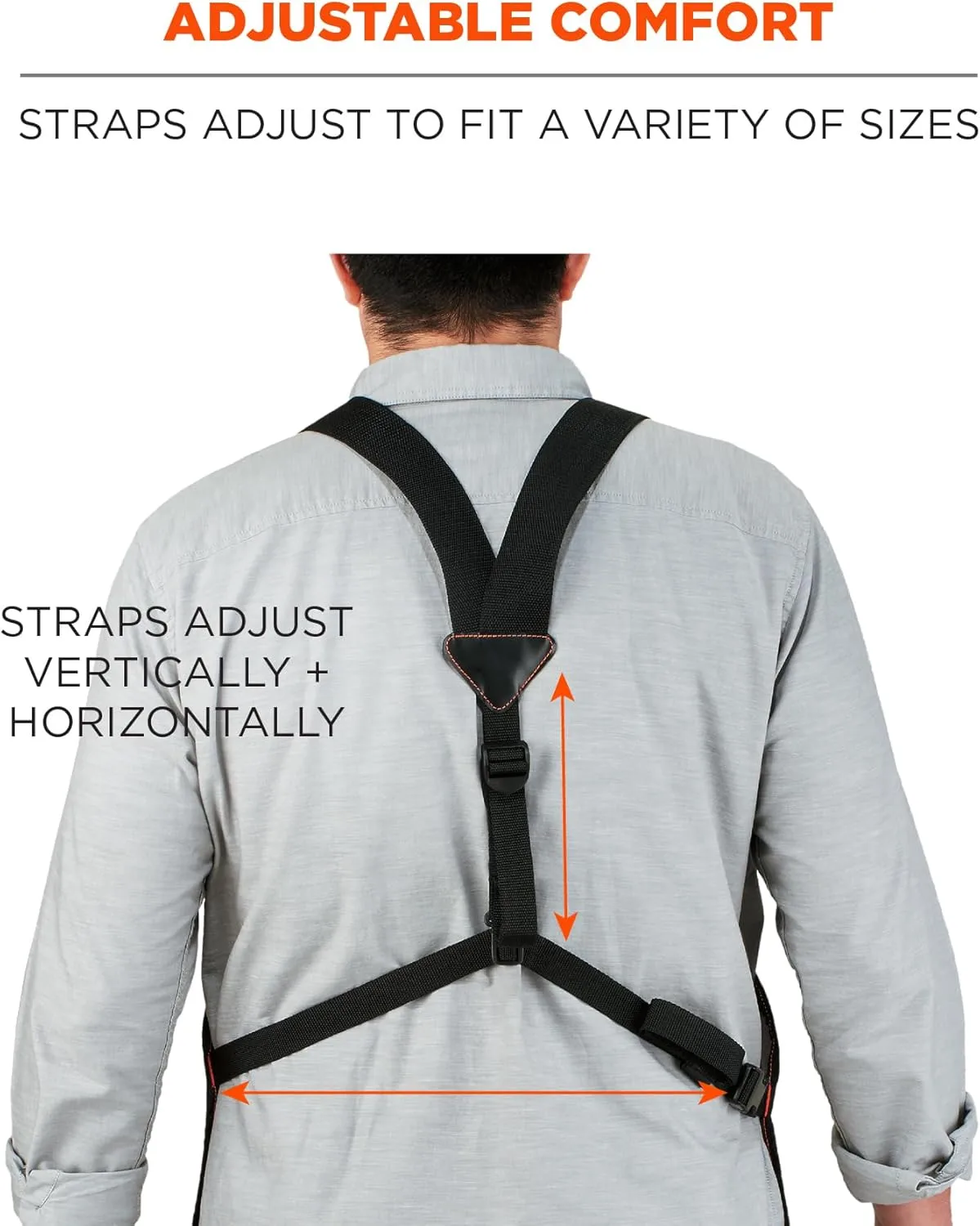 Ergodyne - 13694 Arsenal 5704 Torso Length Work Tool Apron, 22-Pockets, Gray