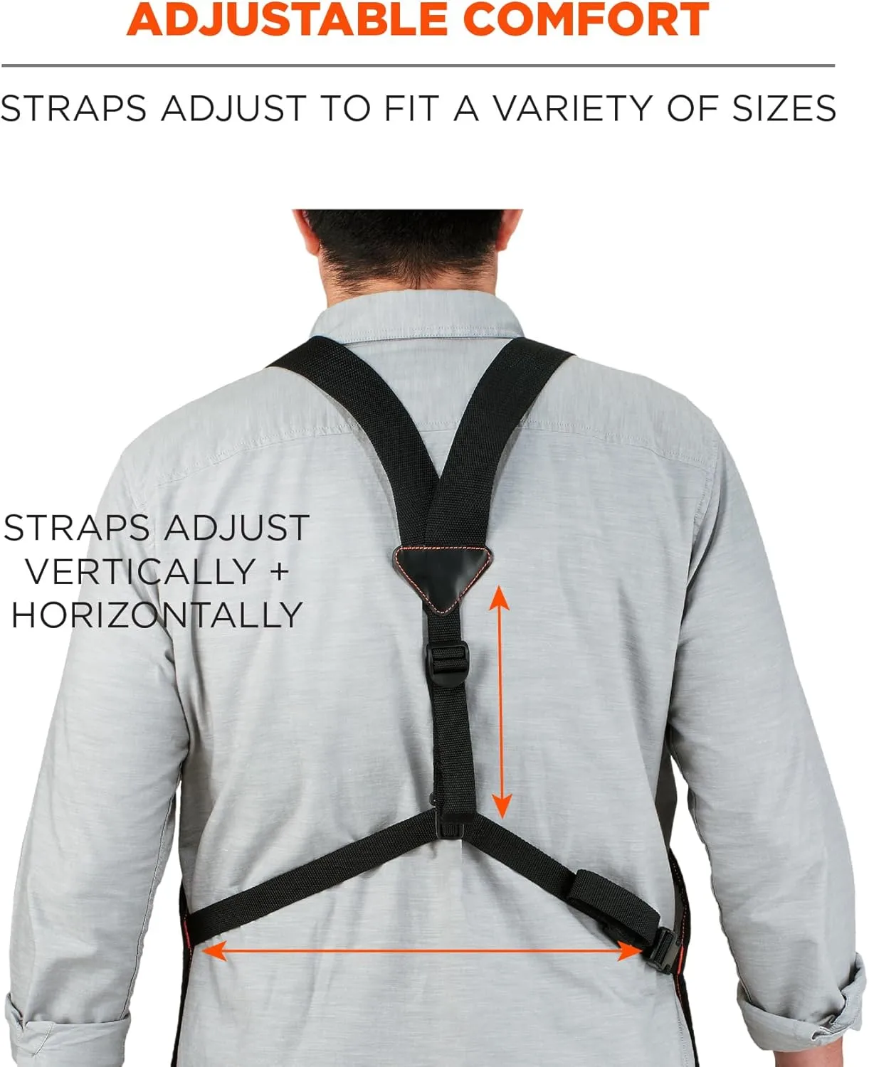 Ergodyne - 13696 Arsenal 5705 Full Length Tool Work Apron, 13-Pockets, Gray