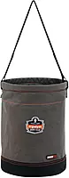 Ergodyne Arsenal 5930 Large Canvas Tool Bucket, Gray Web Handle Canvas Hoist Bucket