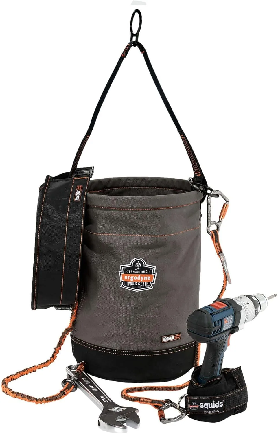 Ergodyne Arsenal 5960 Canvas Hoist and Tool Bucket with D-Rings