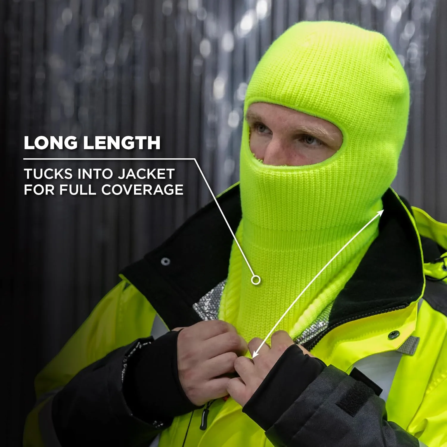 ERGODYNE N-Ferno 6829 2-Layer Acrylic Rib Knit Balaclava