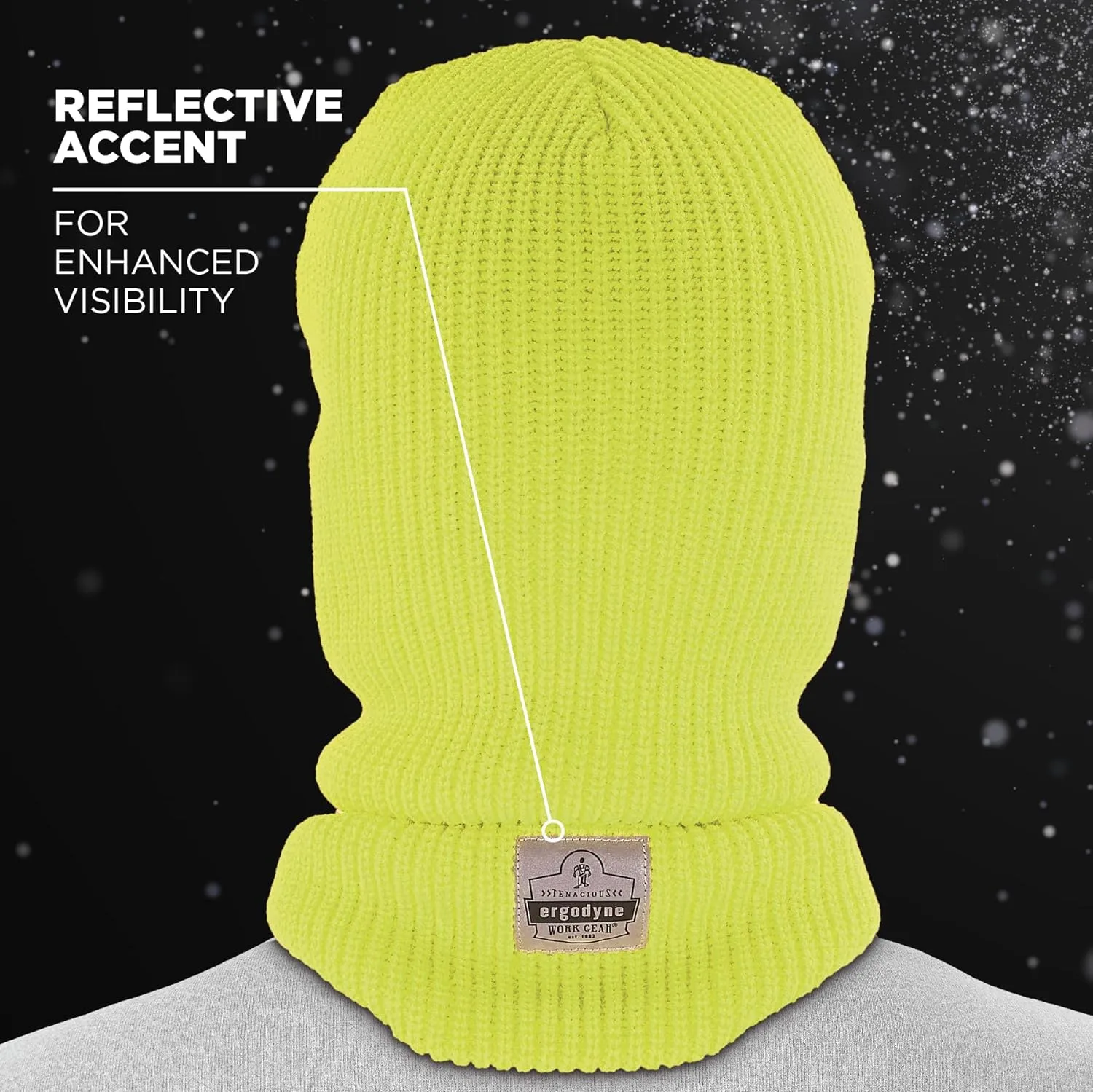 ERGODYNE N-Ferno 6829 2-Layer Acrylic Rib Knit Balaclava