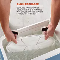 Ergodyne Chill-Its 6215 Premium FR Phase Change Cooling Vest, Large/X-Large, Orange