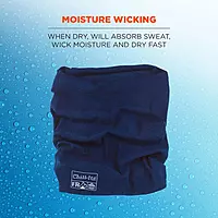 Ergodyne Chill-Its 6486 Fire Resistant Headband, Multifunctional Headwear, Moisture-Wicking, Navy, 10 x 8 x 0.5 Inch