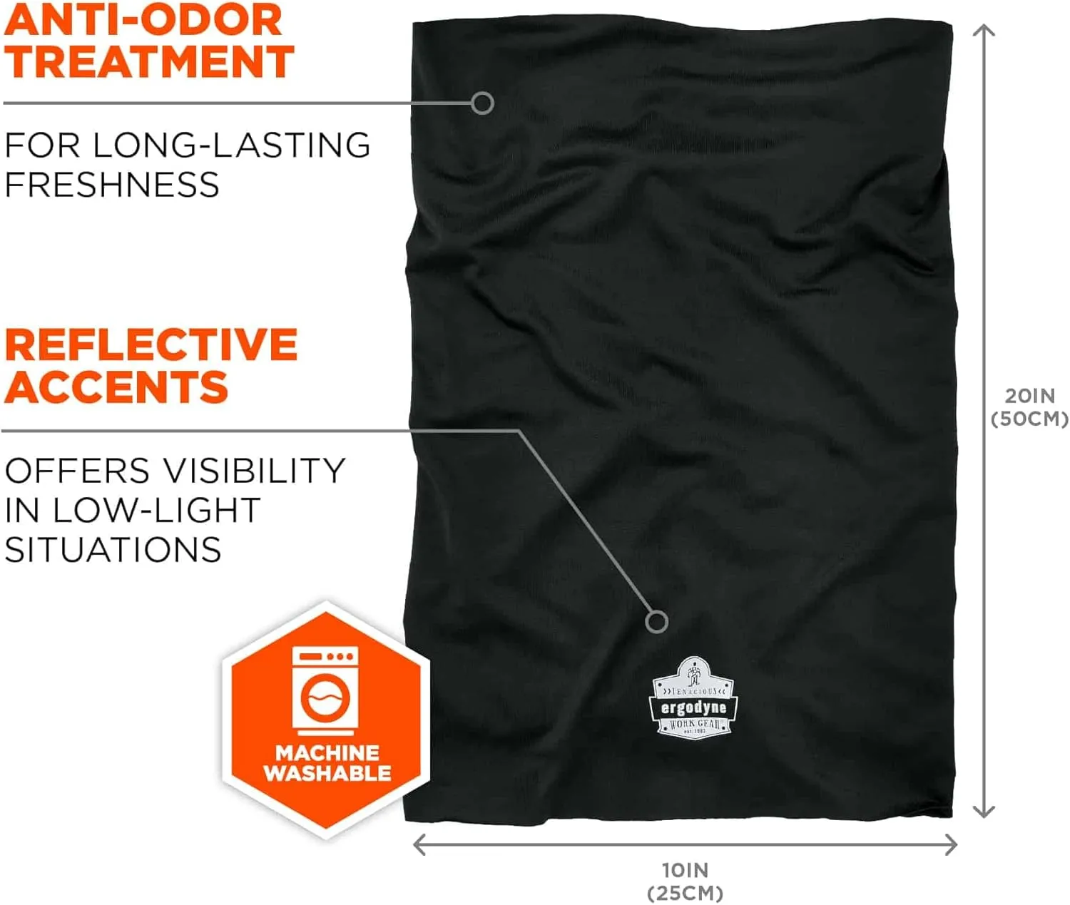 Ergodyne Chill-Its 6487 Cooling Multi-Band Neck Gaiter