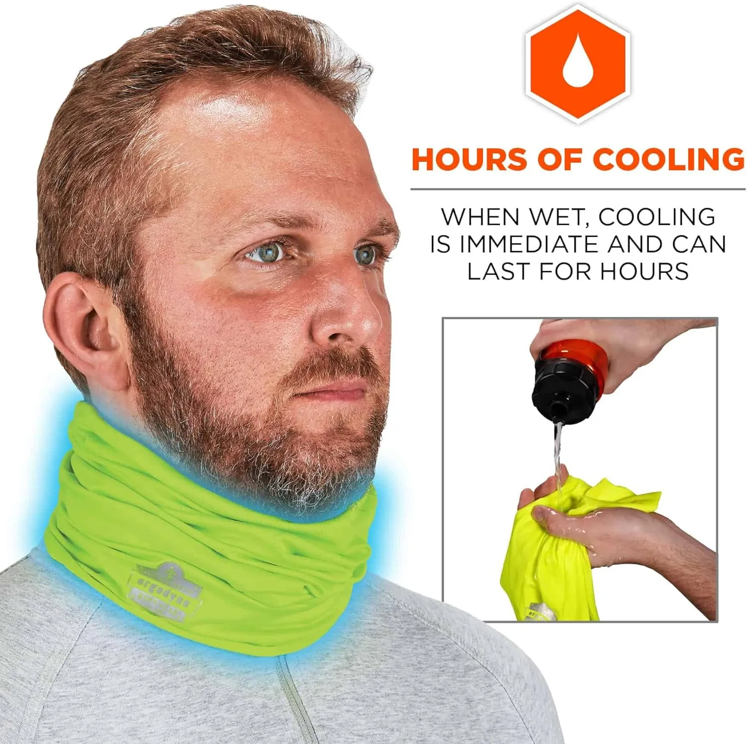 Ergodyne Chill-Its 6487 Cooling Multi-Band Neck Gaiter