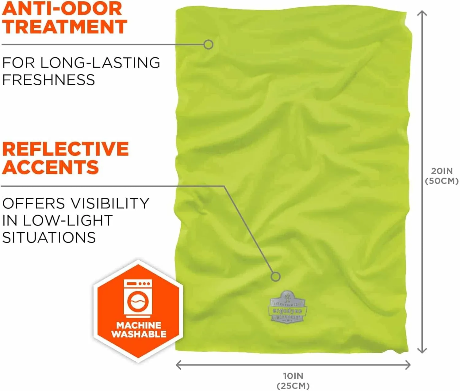 Ergodyne Chill-Its 6487 Cooling Multi-Band Neck Gaiter