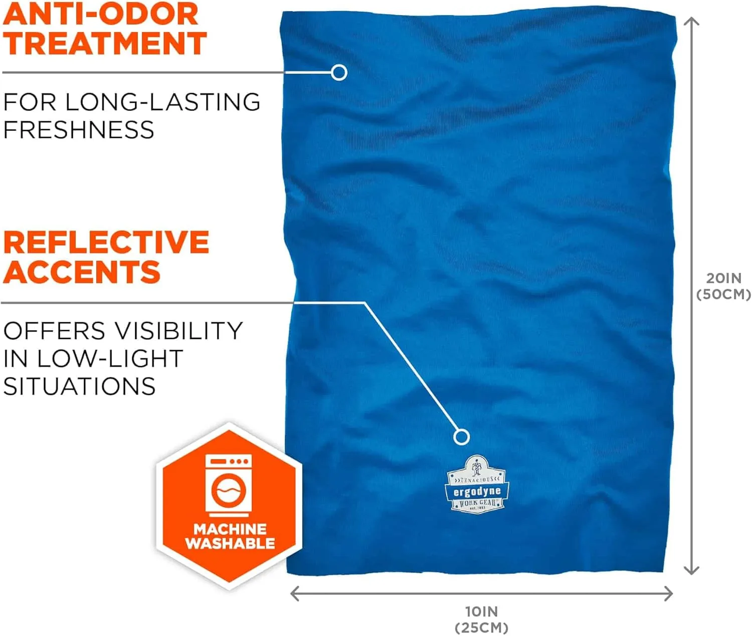 Ergodyne Chill-Its 6487 Cooling Multi-Band Neck Gaiter