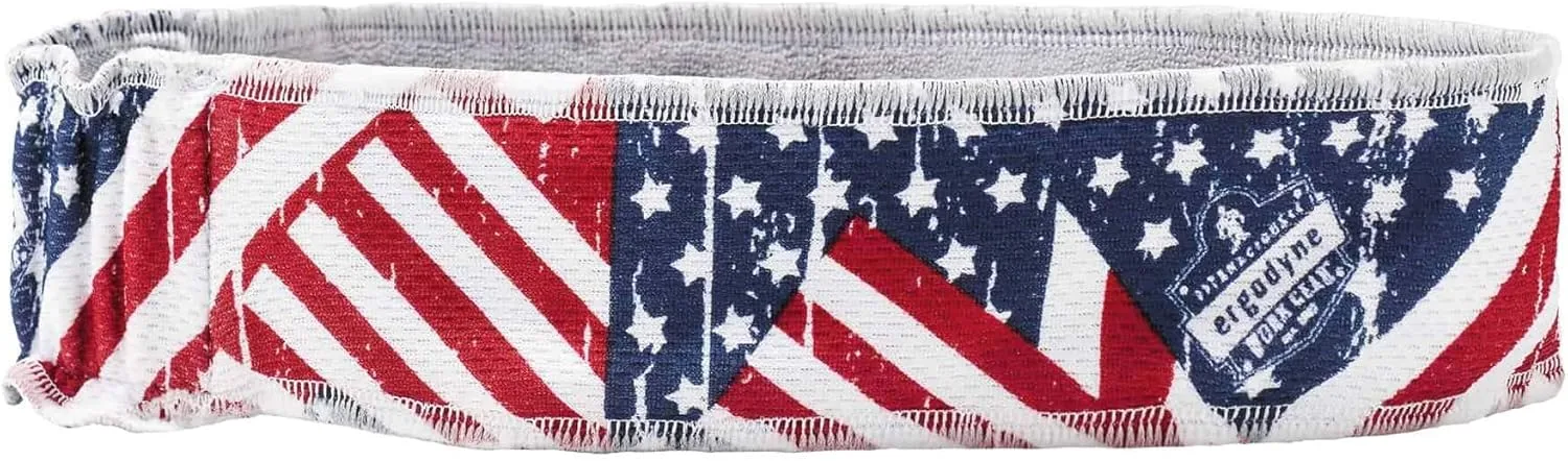 Ergodyne Unisex Adult High Performance Headband - Terry Cloth Sweatband - One Size - Red, White