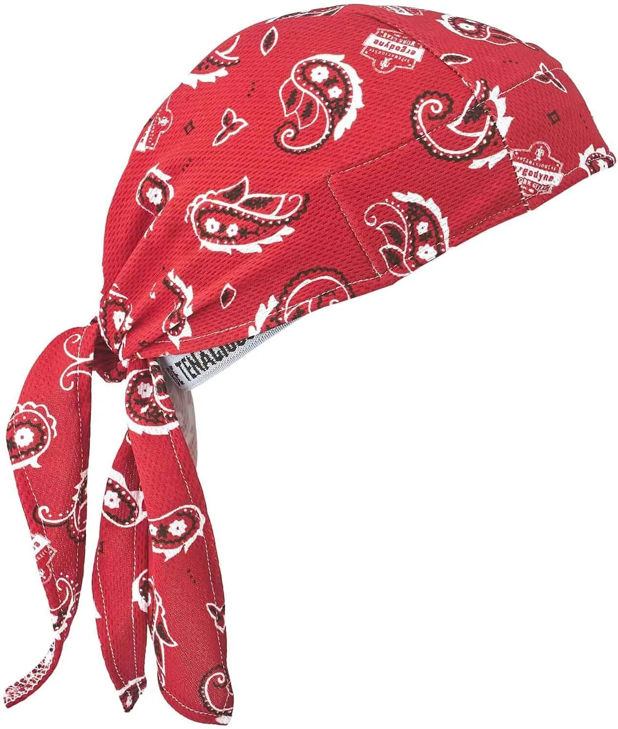 ERGODYNE Chill-Its 6615 High-Performance Bandana Doo Rag with Terry Cloth Sweatband