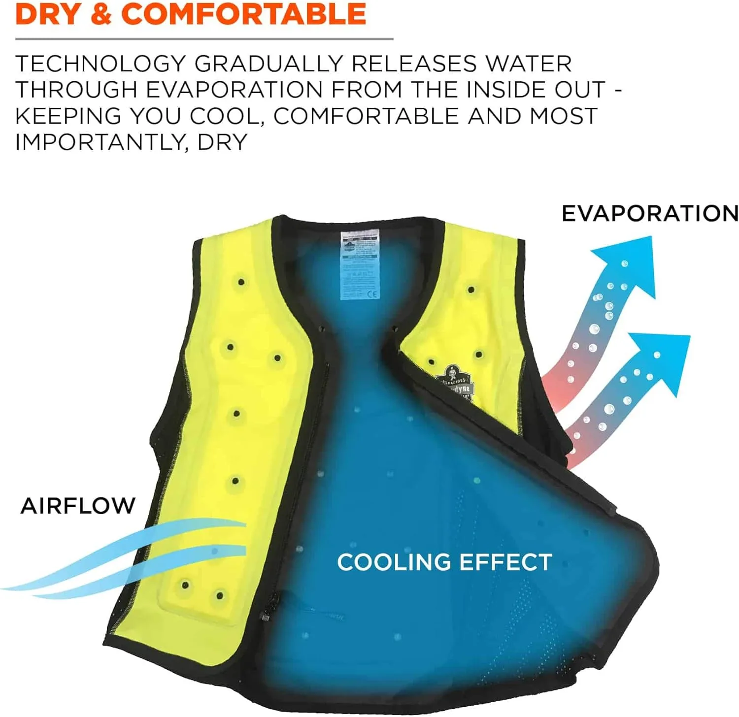 Ergodyne Chill-Its 6685 Dry Evaporative Cooling Vest