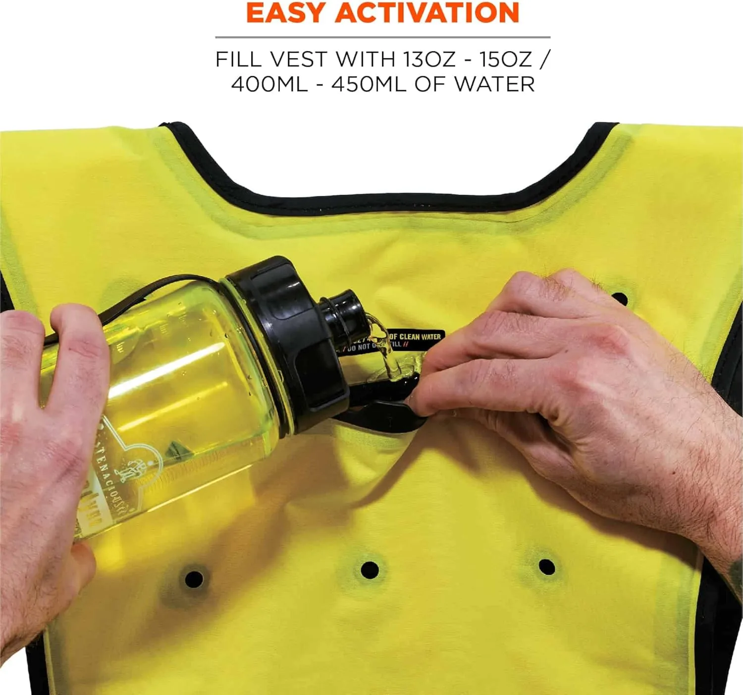ERGODYNE Chill-Its 6687 Dry Evaporative Cooling Vest