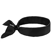 Ergodyne Chill-Its 6702 Evaporative Cooling Bandanas, Black, Pack Of 12 Bandanas