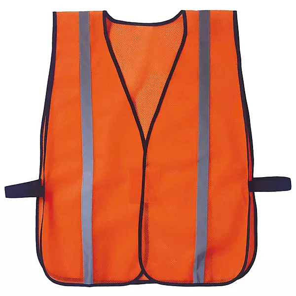 Ergodyne GloWear 8020HL Non-Certified Reflective High Visibility Vest, One Size Orange Non-certified Standard Vest