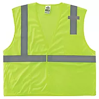 Ergodyne GloWear 8210HL Mesh Hi-Vis Safety Vest, Type R Class 2, Lime, X-Small