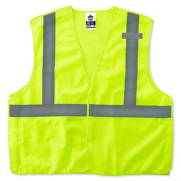 Ergodyne GloWear Safety Vest, Econo Breakaway, Type-R Class 2, X-Small, Lime, 8215BA