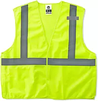 Ergodyne GloWear Safety Vest, Econo Breakaway, Type-R Class 2, X-Small, Lime, 8215BA