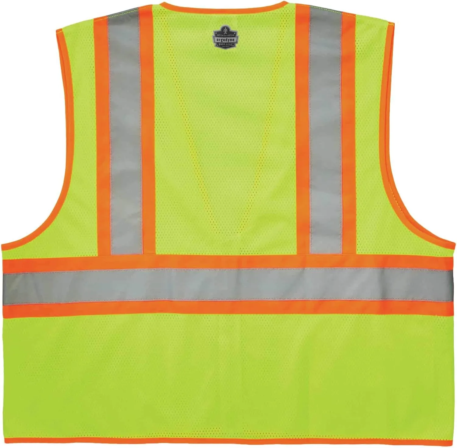 Ergodyne GloWear 8229Z ANSI Economy Two-Tone High Visibility Lime Safety Vest, 2XL/3XL