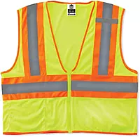Ergodyne GloWear Safety Vest, Economy 2-Tone, Type-R Class 2, X-Small, Lime, 8229Z