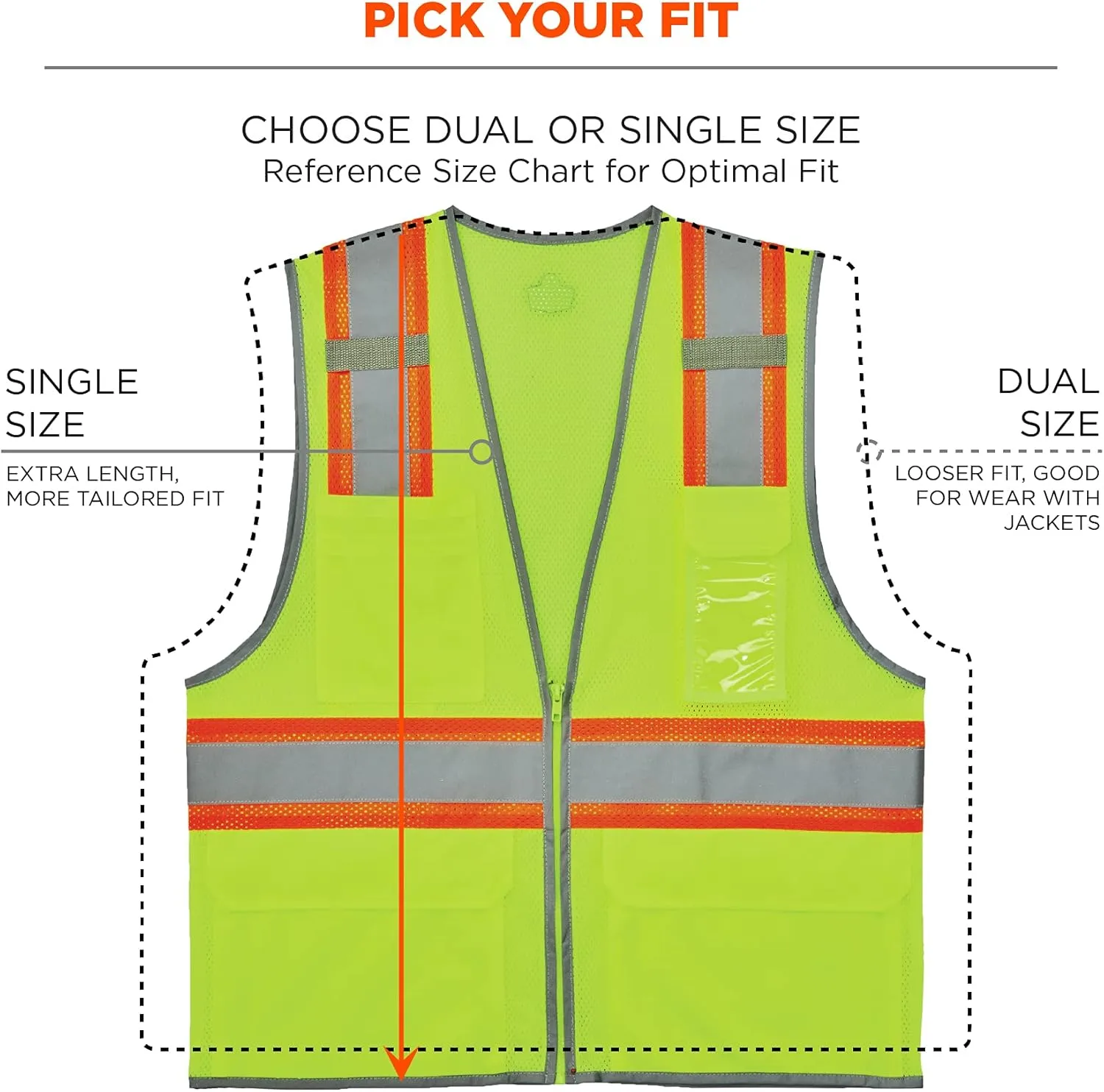 Ergodyne GloWear 8246Z Two-Tone Mesh High-Visibility Safety Vest