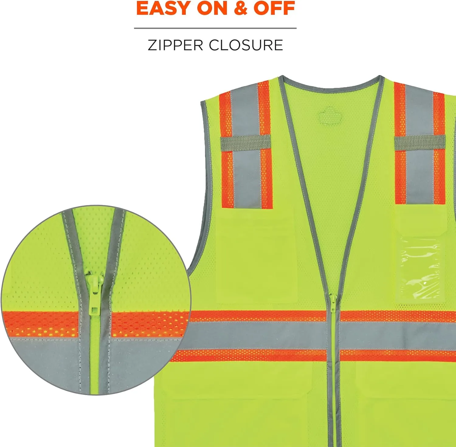 Ergodyne GloWear 8246Z Two-Tone Mesh High-Visibility Safety Vest