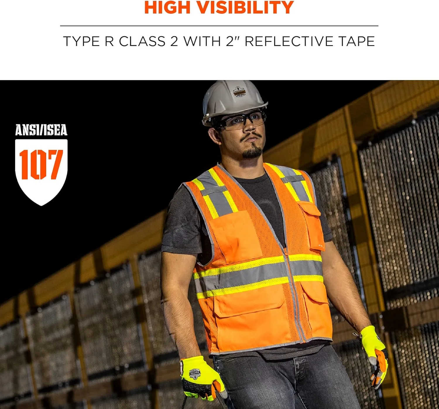 Ergodyne GloWear 8246Z Two-Tone Mesh High-Visibility Safety Vest