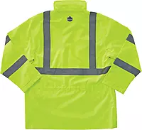 Ergodyne GloWear 8365 Rain Jacket, High Visibility, Reflective, ANSI Compliant outerwear Lime, X-Large