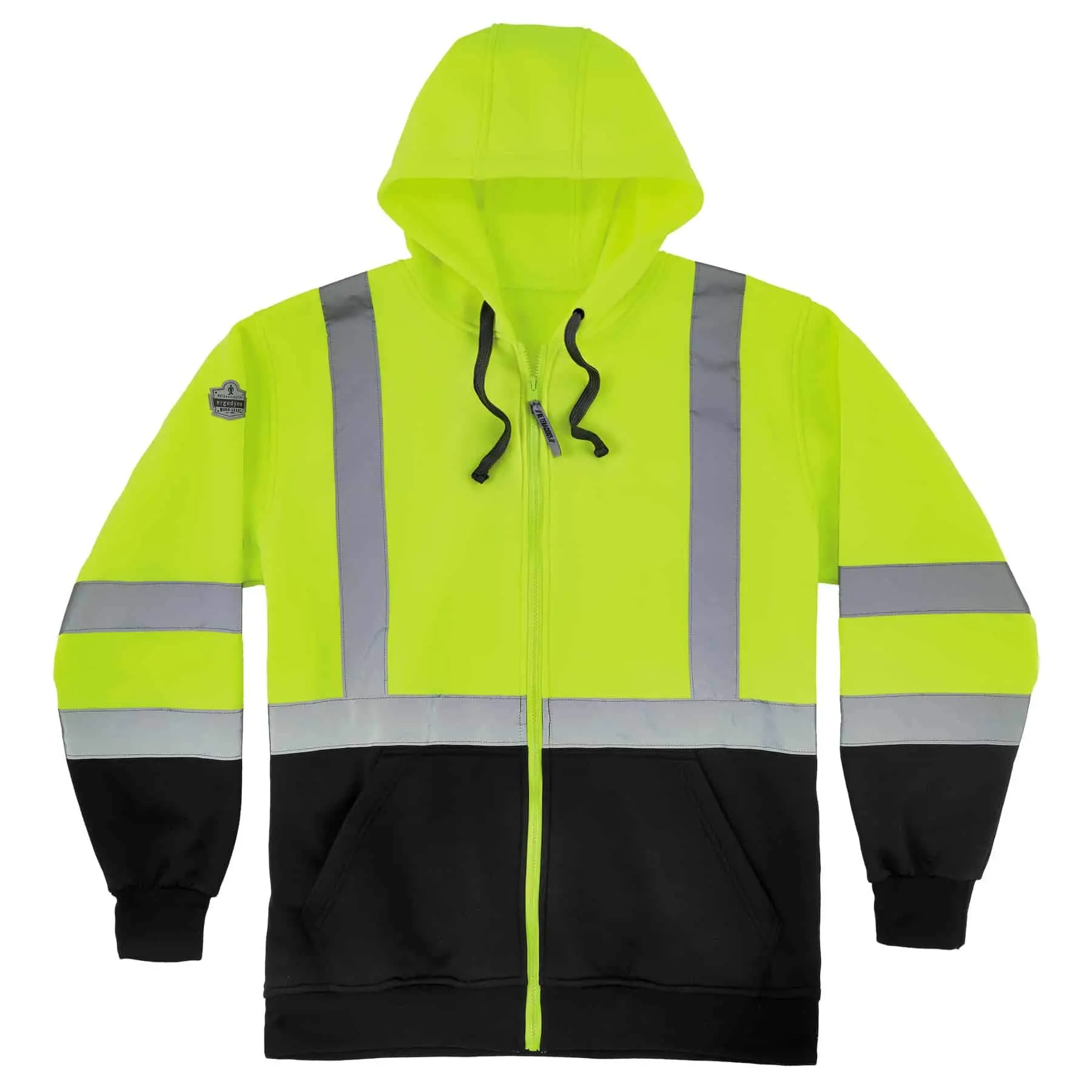 ERGODYNE GloWear 8372 Hi-Vis Zip-Up Hoodie Class 3