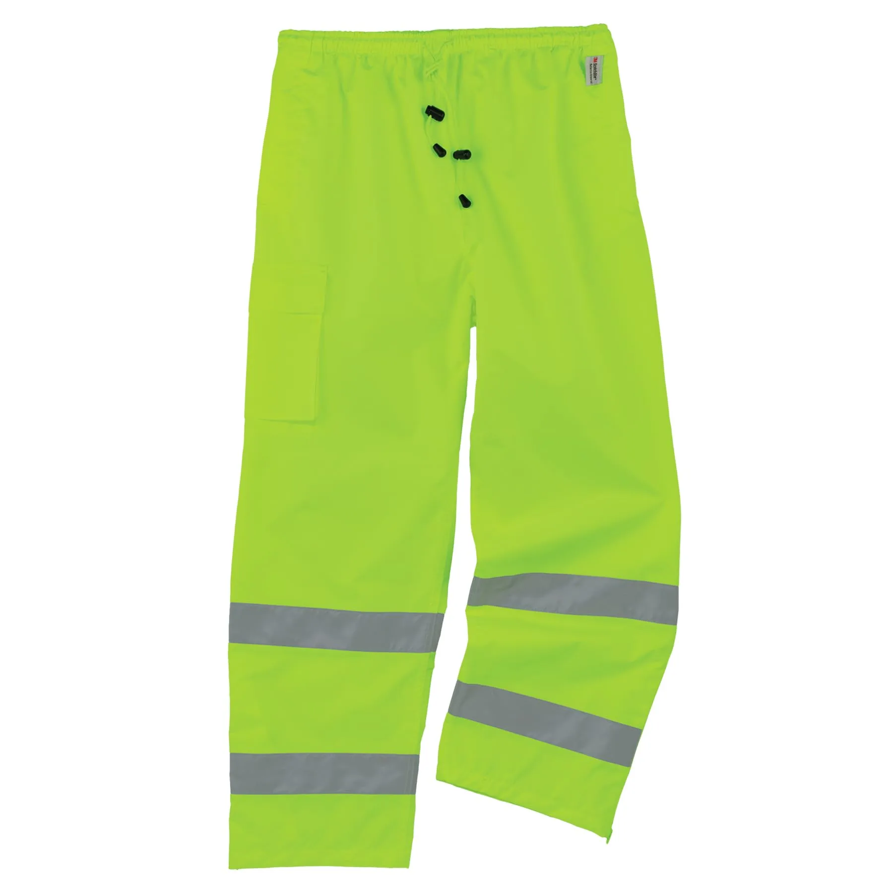 Ergodyne GloWear 8915 Class E Hi-Vis Rain Pants, Medium, Lime