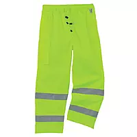 Ergodyne GloWear 8915 Class E Hi-Vis Rain Pants, Medium, Lime