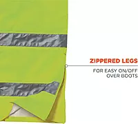 Ergodyne GloWear 8915 Class E Hi-Vis Rain Pants, Medium, Lime