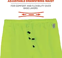 Ergodyne GloWear 8915 Class E Hi-Vis Rain Pants, Medium, Lime
