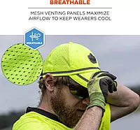 Ergodyne GloWear 8930 Class 2 Hi-Vis Baseball Cap, Lime