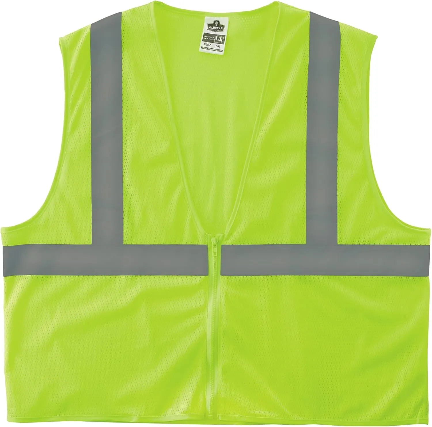 Ergodyne GloWear Safety Vest, Super Econo, Type-R Class 2, XX-Large/3X, Lime, 8205Z
