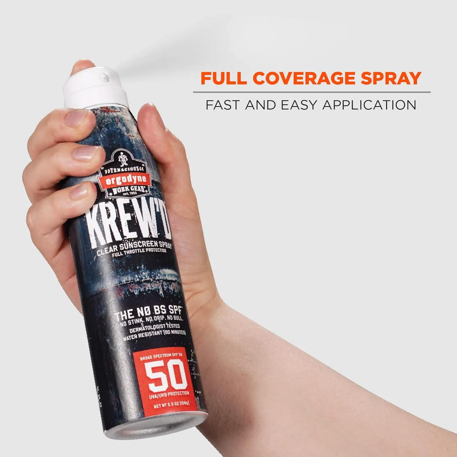ERGODYNE KREW'D 6353 SPF 50 Sunscreen Spray