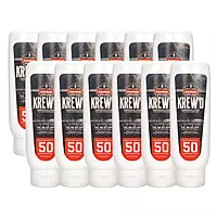Ergodyne KREW'D 6351 Sunscreen Lotion, Broad Spectrum, SPF 50, 8 oz, 12-Pack