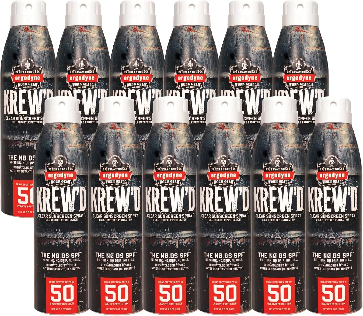 ERGODYNE KREW'D 6353 SPF 50 Sunscreen Spray