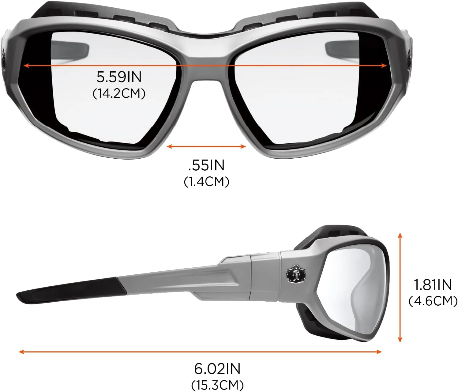 Ergodyne Skullerz Loki Convertible Anti-Fog Safety Glasses