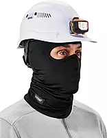 Ergodyne N-Ferno 6832 Spandex Balaclava Face Masks, One Size, Black, Pack Of 12 Masks