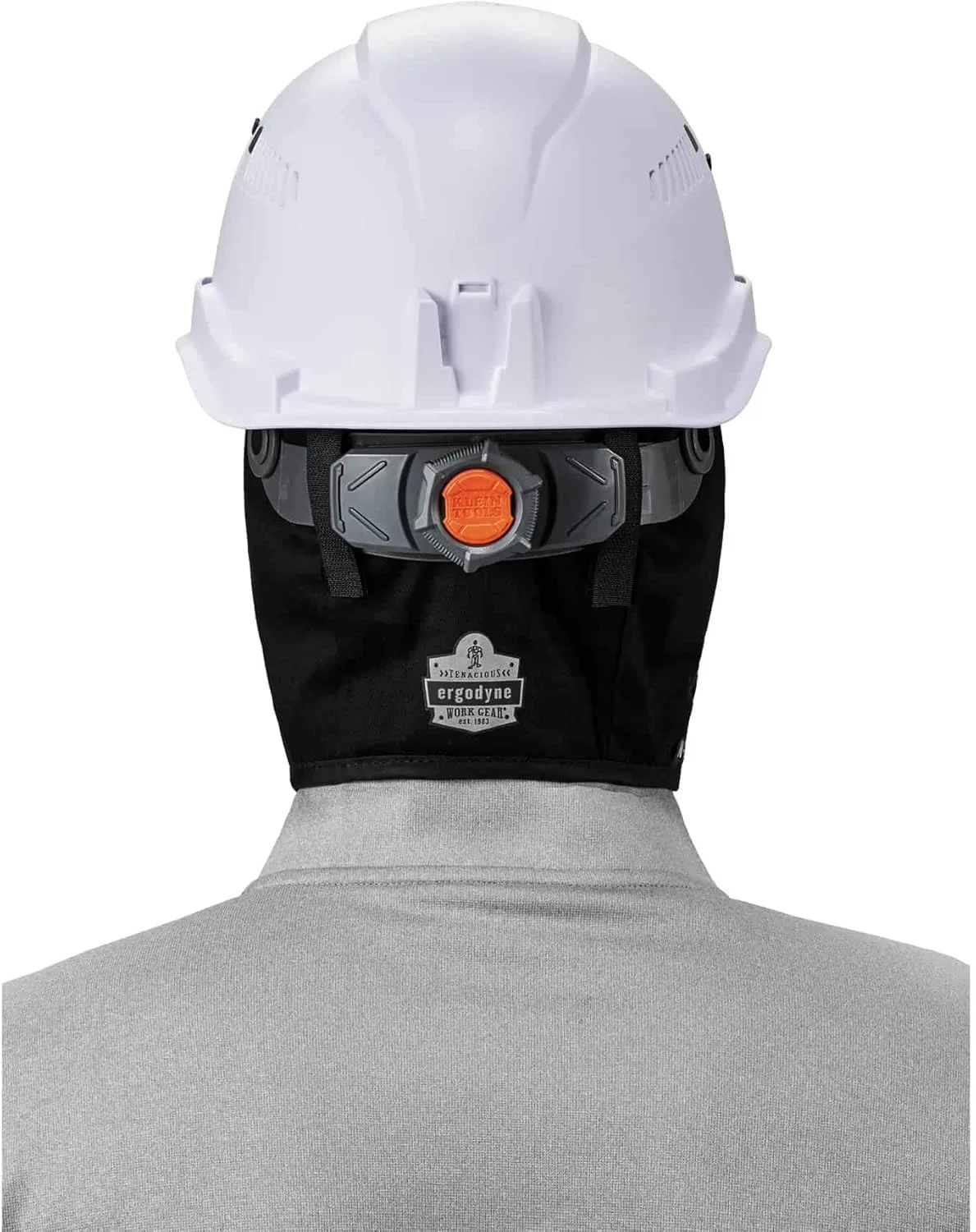 Ergodyne N-Ferno 6850 Winter Hard Hat Liner - 2-Layer, Fleece-Lined, Cotton Shell, Reg-Length One Size